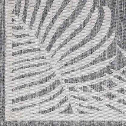 Tescott Coastal Dark Gray Area Rug