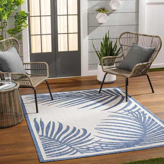 Tescott Coastal Navy/Ivory Area Rug