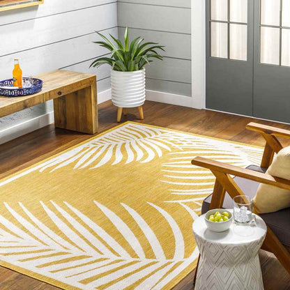 Tescott Coastal Mustard Area Rug