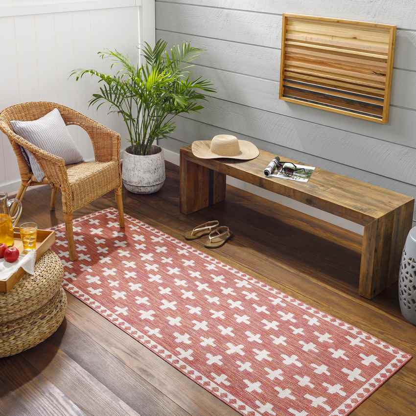 Thornhill Global Dark Coral Area Rug