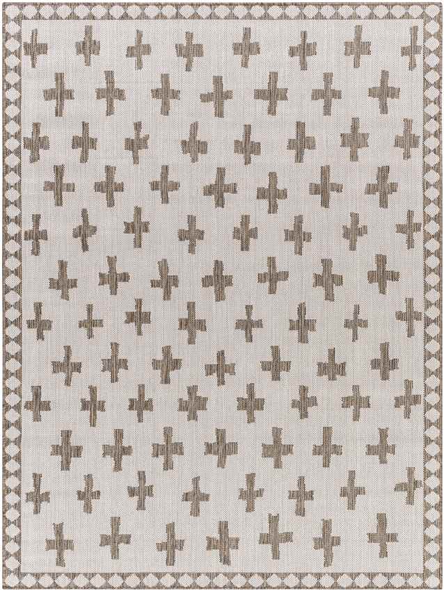Thornhill Global Cream/Dark Brown Area Rug