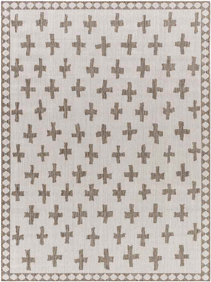 Thornhill Global Cream/Dark Brown Area Rug