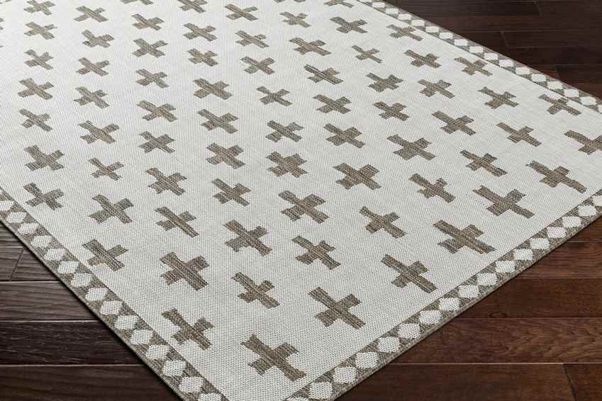 Thornhill Global Cream/Dark Brown Area Rug
