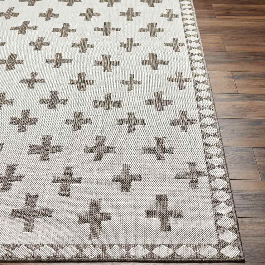 Thornhill Global Cream/Dark Brown Area Rug