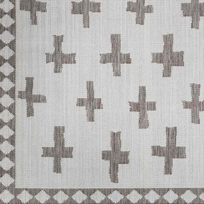 Thornhill Global Cream/Dark Brown Area Rug