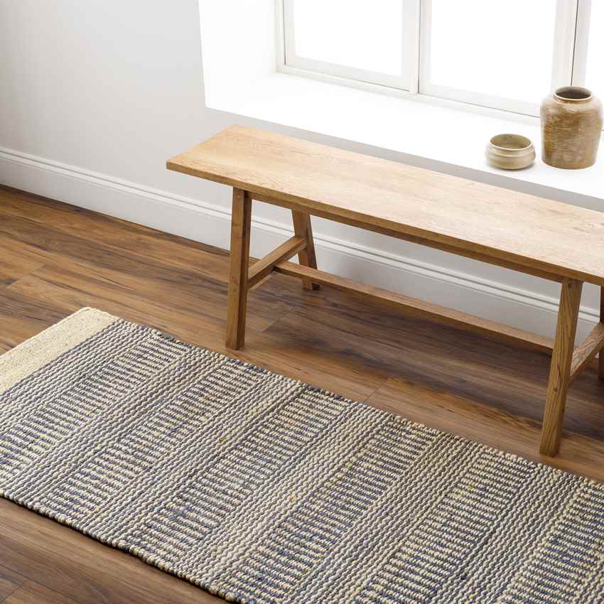 Cylinder Rustic Wheat/Denim Area Rug