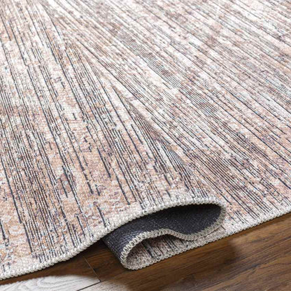 Vanceburg Traditional Brown Washable Area Rug
