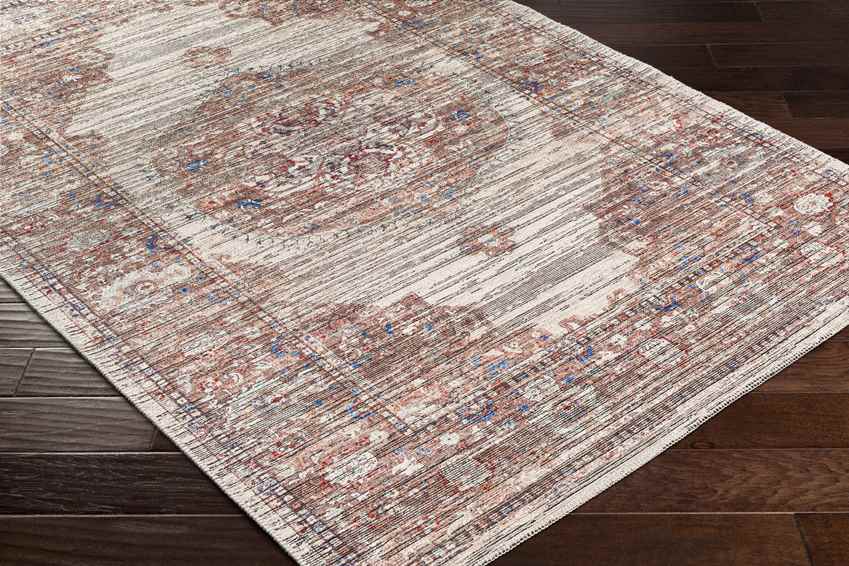 Wacousta Traditional Brown Washable Area Rug