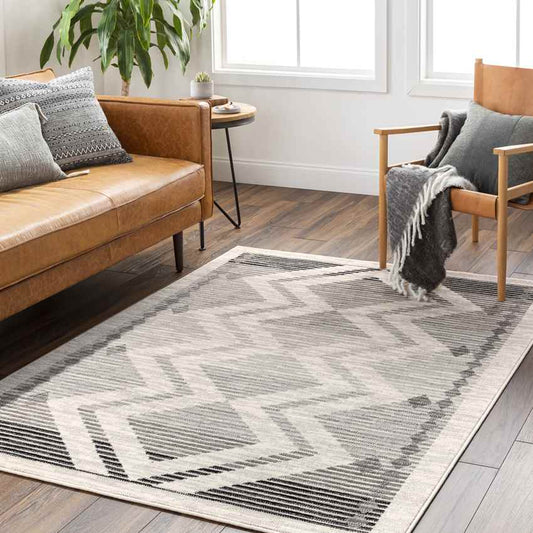 Burdett Global Charcoal Area Rug