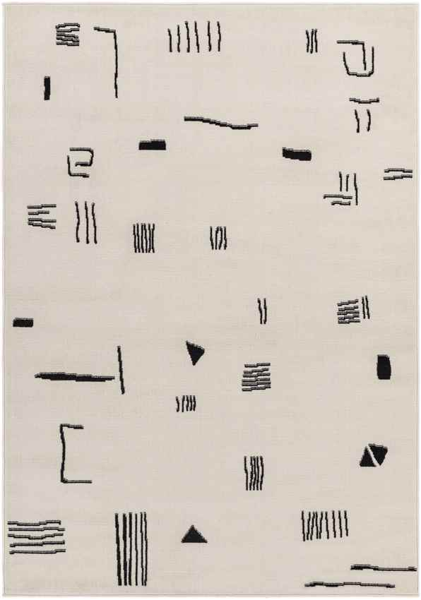 Burrell Modern Beige Area Rug