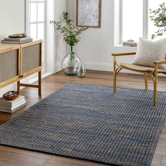 Denmark Modern Dark Blue Area Rug