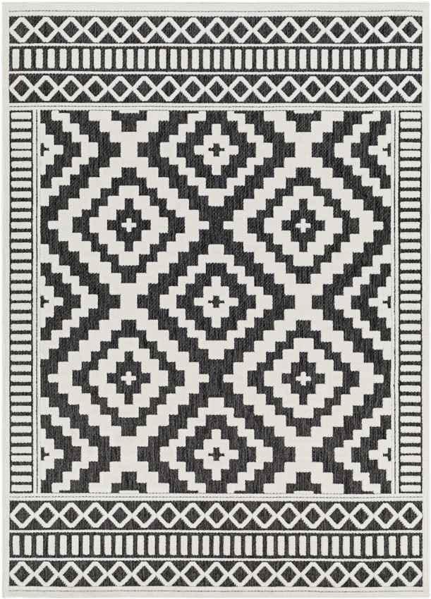 Bushong Modern Black Area Rug