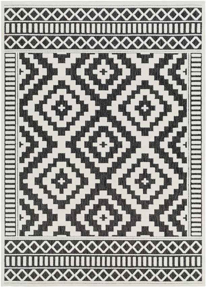 Bushong Modern Black Area Rug