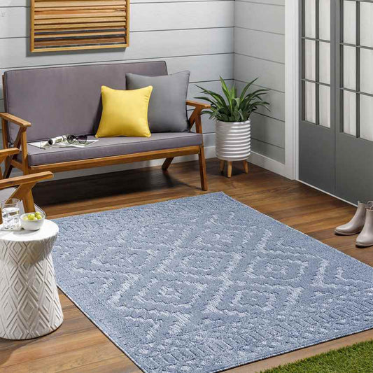 Bushong Modern Medium Denim Area Rug