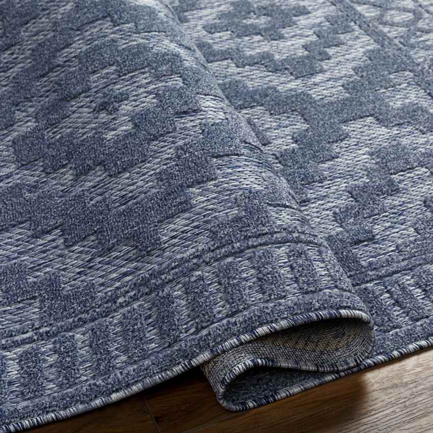 Bushong Modern Medium Denim Area Rug