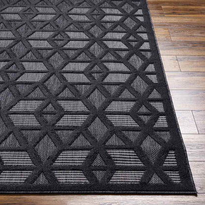 Bushton Modern Black Area Rug