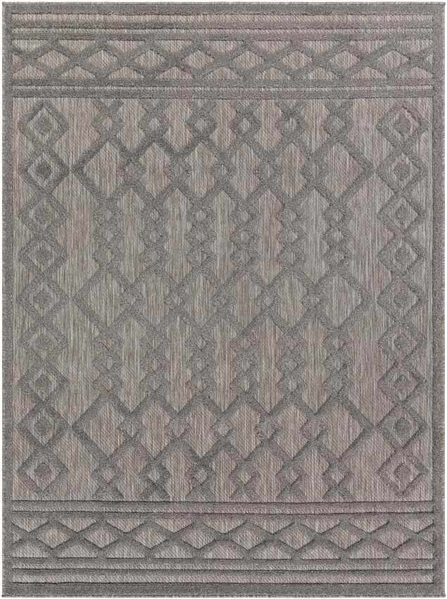 Bussey Modern Beige/Dark Brown Area Rug