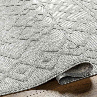 Bussey Modern Beige/Dark Brown Area Rug