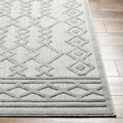 Bussey Modern Beige/Dark Brown Area Rug