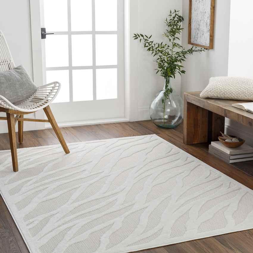 Calamus Modern Cream Area Rug