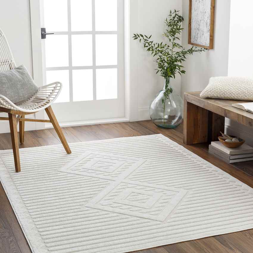 Campton Modern Beige Area Rug