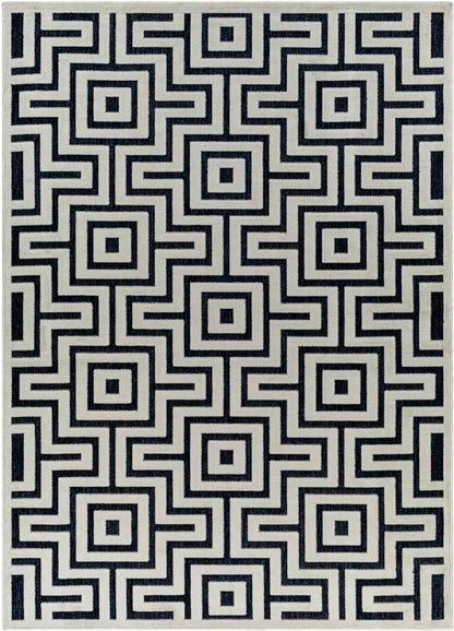 Chanute Modern Denim Area Rug