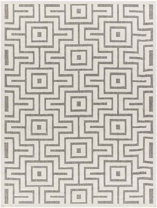 Chanute Modern Ivory/Light Brown Area Rug