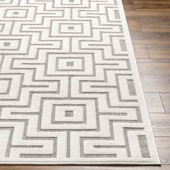 Chanute Modern Ivory/Light Brown Area Rug