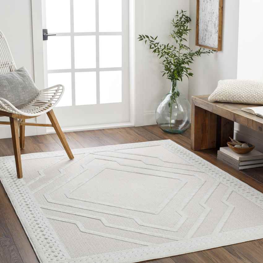 Cheney Modern Beige Area Rug