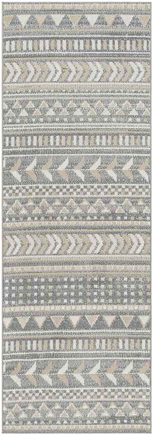 Wamego Global Light Denim Washable Area Rug