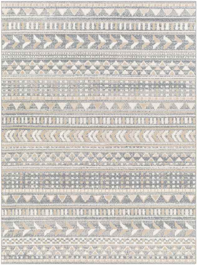 Wamego Global Light Denim Washable Area Rug