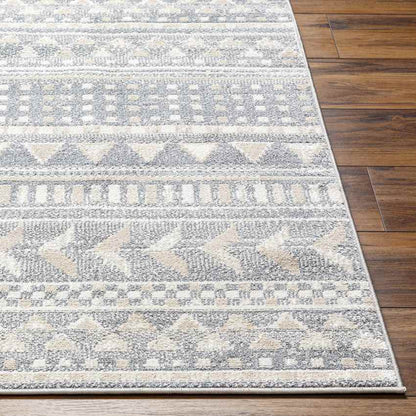Wamego Global Light Denim Washable Area Rug