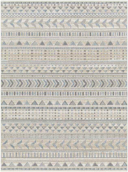 Wamego Global Light Gray Washable Area Rug