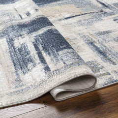 Westburg Modern Navy Washable Area Rug