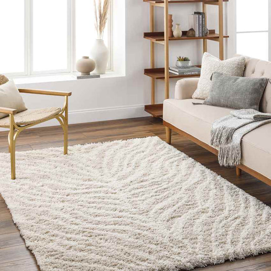 Boomer Modern Light Beige Area Rug