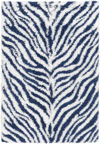 Boomer Modern Dark Blue Area Rug