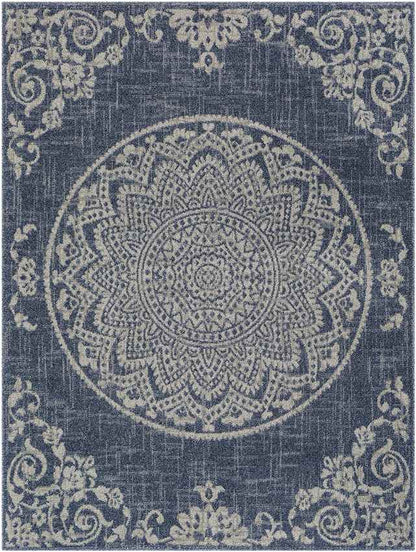 Deep River Cottage Dark Blue Area Rug