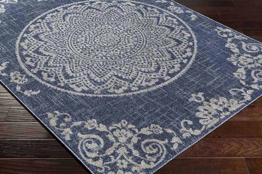 Deep River Cottage Dark Blue Area Rug