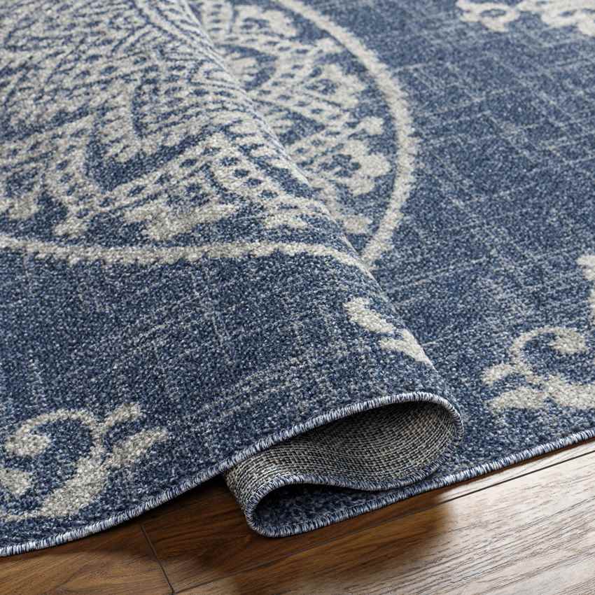 Deep River Cottage Dark Blue Area Rug