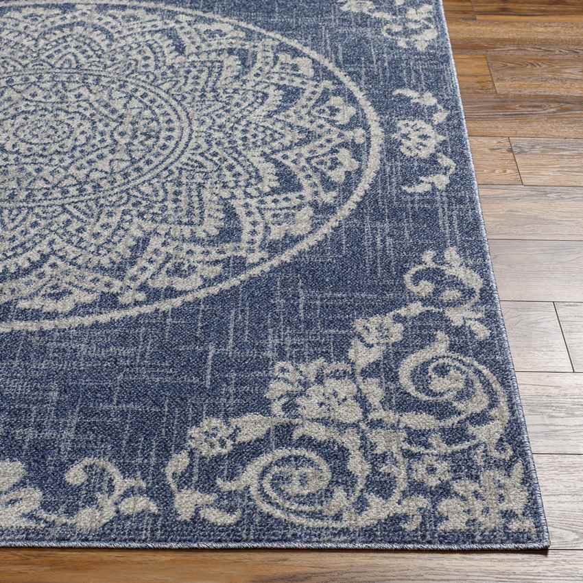 Deep River Cottage Dark Blue Area Rug