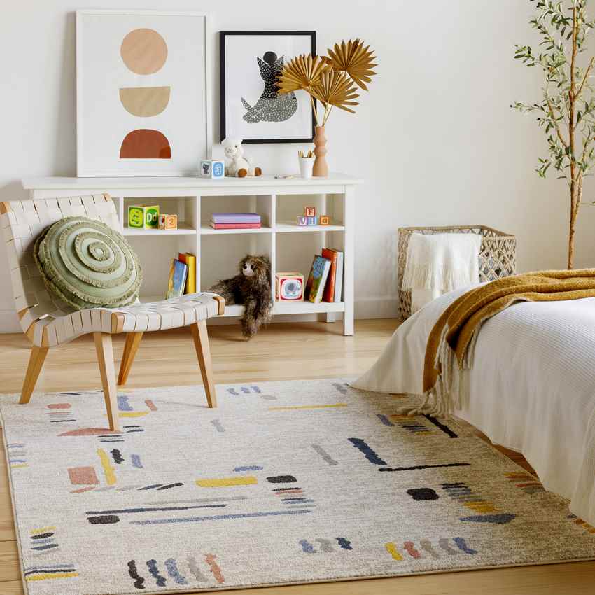 East Boyer Modern Beige Area Rug