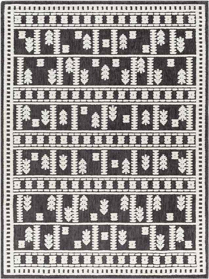 Brownsville Global Charcoal Washable Area Rug