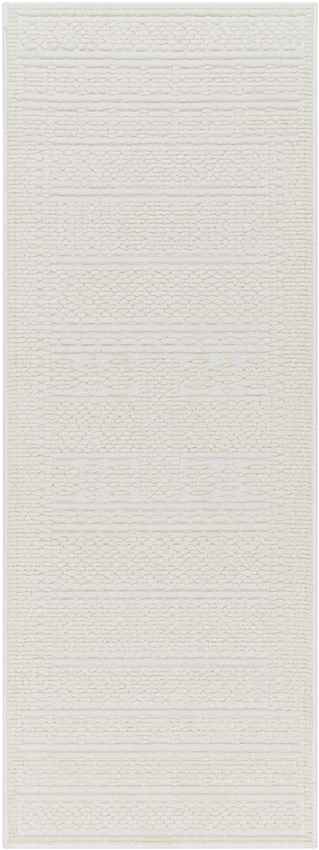 Brunsville Cottage White Washable Area Rug