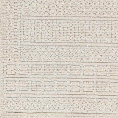 Brunsville Cottage White Washable Area Rug