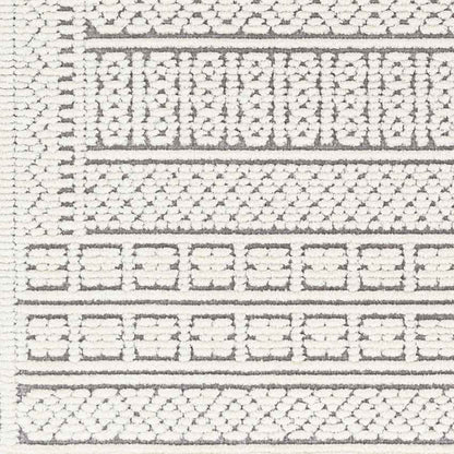 Brunsville Cottage Gray Washable Area Rug