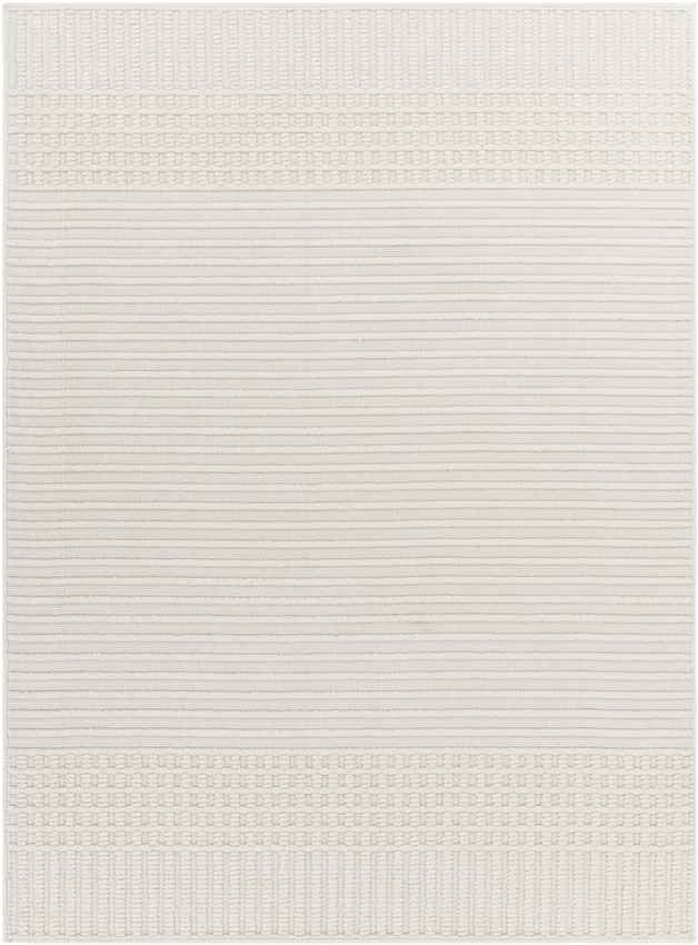 Burkesville Modern Ivory Washable Area Rug