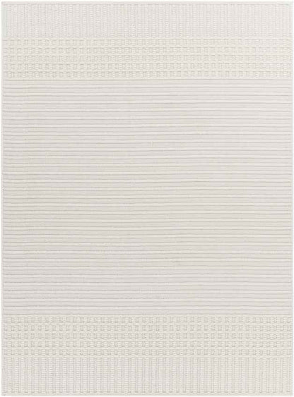 Burkesville Modern Ivory Washable Area Rug