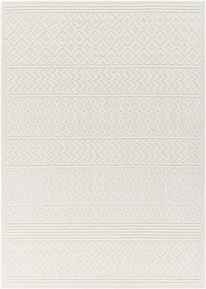 Carrsville Cottage Light Gray Washable Area Rug