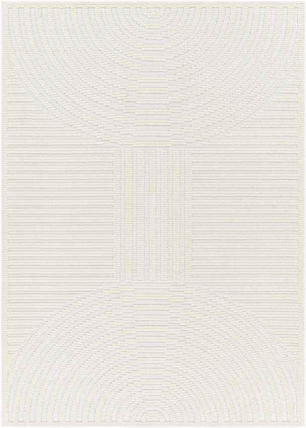 Carter Lake Modern Cream Washable Area Rug