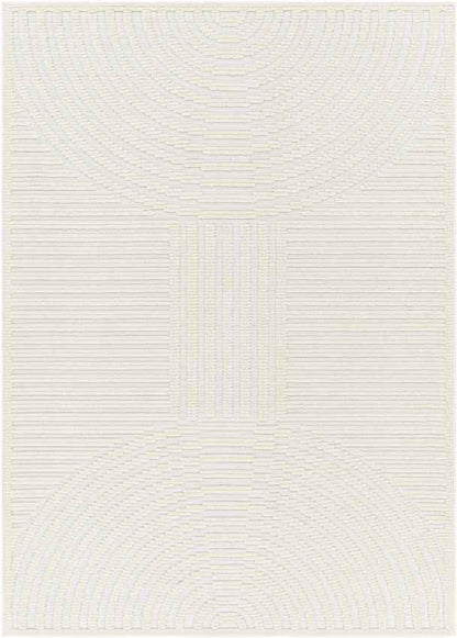 Carter Lake Modern Cream Washable Area Rug